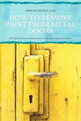 How to Remove Paint from Metal Door Without Chemicals: A Journey Through Unconventional Methods and a Dash of Whimsy